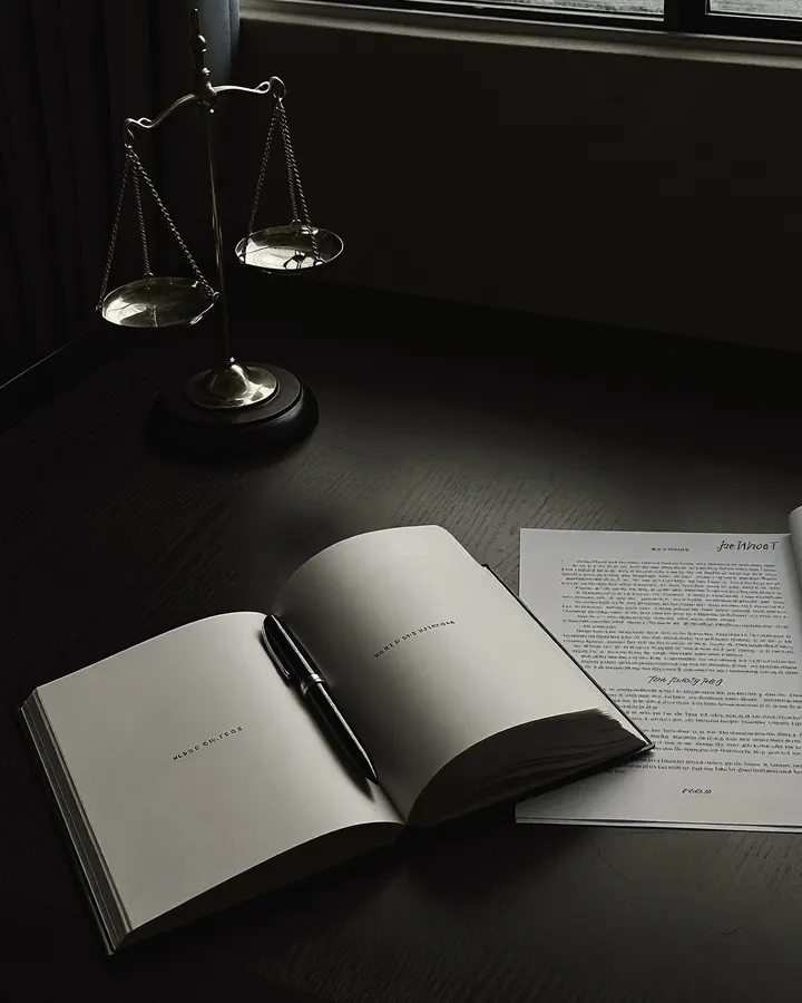 Antes: Foto del escritorio de un despacho