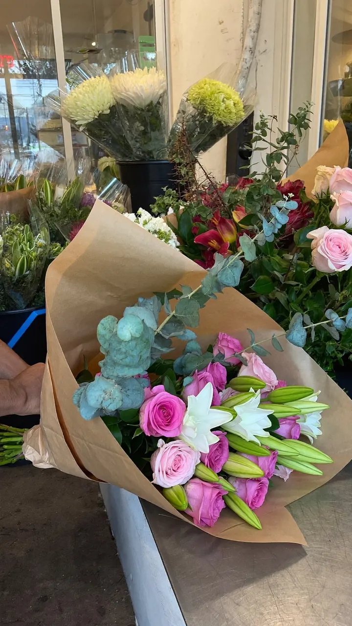 Antes: Foto de un ramo de flores