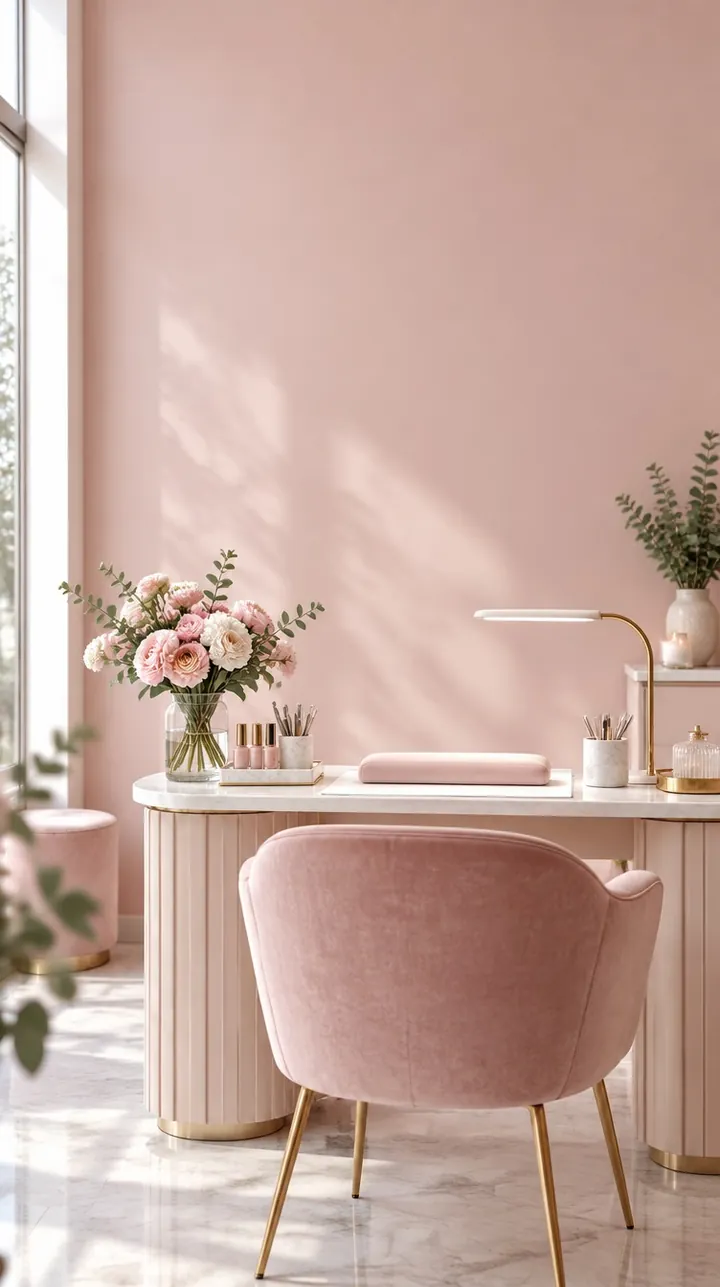 Antes: Foto del interior de un estudio de belleza